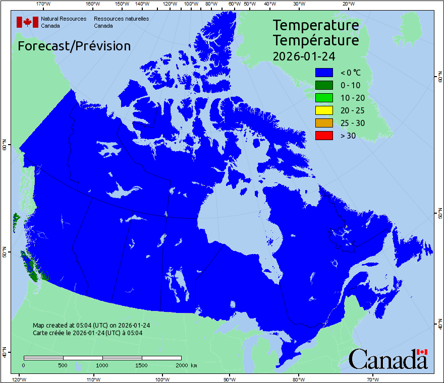 Canada Fire Temperatures