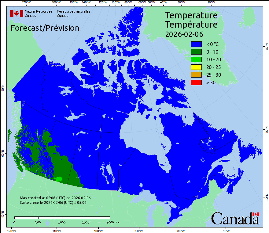 Canada Fire Temperatures