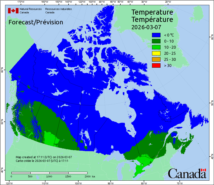 Canada Fire Temperatures