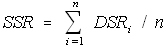 Equation for calulation of SSR
