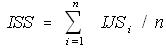 Équation pour calculer l'ISS